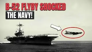 B-52 Bomber's INSANE Low Altitude Flyby Over Persian Gulf