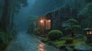 Fin de journ&eacute;e intense &ndash; Pluie relaxante &ndash; Lumi&egrave;res ext&eacute;rieures sous la pluie &ndash; Lib&eacute;ration 🌙🌿