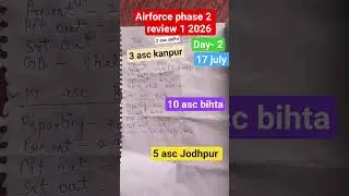 Airforce phase 2 review 1 2026 #phase2 #airforce#Airforce12026#army#defence #pft#airforce SRT #SRT