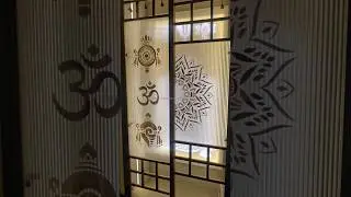 Latest Pooja room glass door #poojaroom #mandirdoor