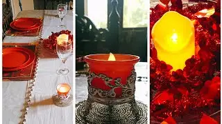 Christmas table decor /Simple and easy decor for Christmas/ center piece🌲🍁 dining table decor ideas