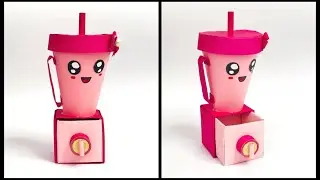 How to make Origami Blender Machine / DIY Origami Paper Blender / Miniature craft idea