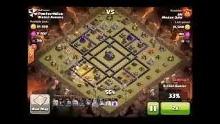 COC TH9 War/Trophy Base Anti Gowiwi&Giants with replays!