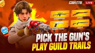 PICK THE GUN AND PLAY GUILD TRAILS - MTG LITTLE IS STREAMING 🎯 #freefirelive #mtglittle