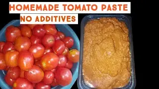 Homemade tomato paste, longer shelf life, no fridge needed 
