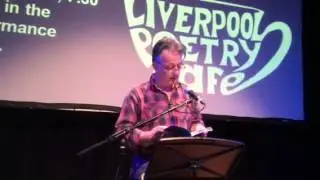 Simon Fletcher reading at Liverpool Poetry Cafe at The Blue