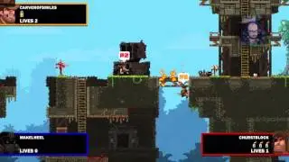 Let's Play Broforce Online Multiplayer Co-op