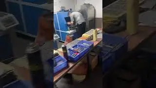 Stainless steel gua sha tool production workshop.