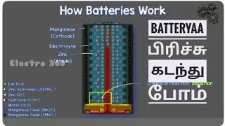 How Batteries Work - Battery electricity working principle in tamil | Electro 360
