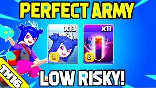 13x Broom Witch + 11 Bats Spell = UNSTOPPABLE!!! TH16 Attack Strategy ( Clash of clans)