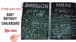DIY Baby Milestone chalkboard