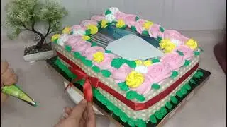 تورته عيد ميلاد اللهم بارك بصوره شوجر شيت بكل تفاصيلها ٢٠*٣٠