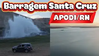 BARRAGEM DE SANTA CRUZ, APODI/RN, O SEGUNDO MAIOR RESERVATÓRIO DO RIO GRANDE DO NORTE.