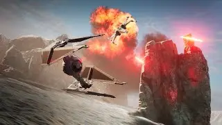 X-Wing VS TIE Interceptor | STAR WARS Fan Animation