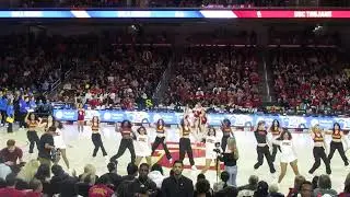 USC Song Leaders, Dance Force and Spirit Leaders performed together at the USC vs. UCLA Women's Game