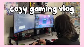 cozy gaming vlog🎮🎧 playing ark w/ friends, my time at sandrock, LADS, etc. 