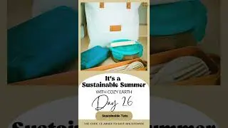 It's Day 26 of our Sustainable Summer with Cozy Earth🌞