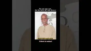 🕊Heartfelt Tribute to Ande sri🙏 #andesri #lyricist #song #telangana #ytshorts