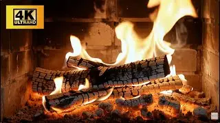 Cozy Fireplace Sounds in 4K | Relaxing Fire Ambience for Sleep & Stress Relief