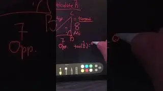 How to use the tangent to calculate an angle
