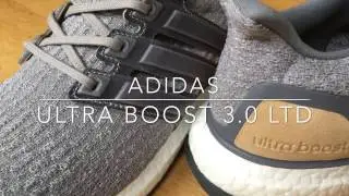 2017 Adidas Ultra Boost 3.0 LTD Grey Leather - Unboxing & On Feet HD