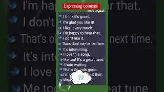 Expressing Opinions - How To Express Opinion In English