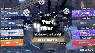 Splatoon 3 - FrostyFest 2026 - Open 100x Battle - Wahoo World - Team Solo vs. Team Family