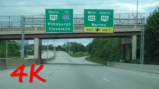 ⁴ᴷ Youngstown Innerbelt Freeway counterclockwise [4K VIDEO]