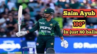 Saim Ayub first 100 against South africa