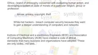 Operating Systems Pt 4 - Ethics