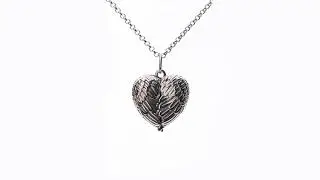 Angel wings customized photo neckalace