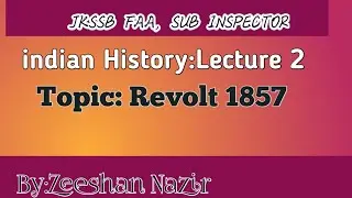 Jkssb history part 2|revolt 1857|jkssb faa|wings ek udaan|examjuggad