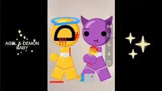 Angel and Demon emoji baby story