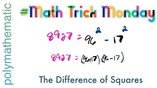 Applying the Difference of Squares [Math Trick Monday] #highschool #math #algebra #mentalmath