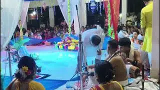 শ্রী শ্রী রাধামাধব মন্দিরের রাসলীলা শ্রীকৃষ্ণ নৃত্য #everoneシ゚  #viralpost2025シ 🙏🙏🙏
