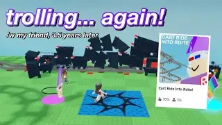 my friend and i trolled in a cart game again (after 3.5 years)