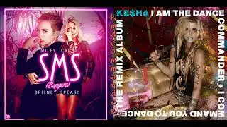 Miley Cyrus ft. Britney Spears/Kesha | SMS (Bangerz)/Blow (Cirkut Remix) [mashup]