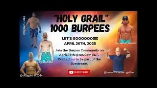 SillyGymrat is live! 1,000 Burpees with Master Jase. practice Run for the real deal in April