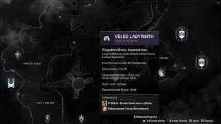 Veles Labyrinth - Legend Lost Sector - Recommended Power 1310 - Warlock