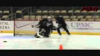 Sidney Crosby's Nice Goal During Practice - 03/26/2011