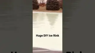 Huge DIY Ice Rink In Back Yard!!!