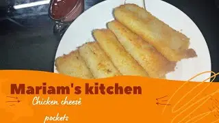 Chicken cheese pockets by Mariam's kitchen easy recipe cheesy food