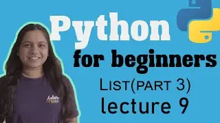 How to change item in list in python | List(part3) | Lecture 9 | Python for beginners.