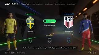 Sweden vs United States | EA FC 25 | Gameplay Simulation [4K 60FPS]