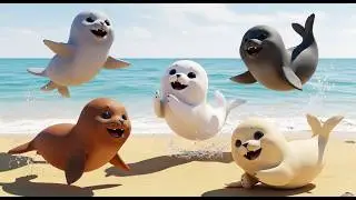 Five Little Seal Pups Clap Clap Clap | Fun Arctic Songs & Counting for Kids