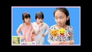 Esma and Mini Pretend Play Magic Colored Tongue fun kid video Johny Johny Yes Papa, LaLa Kids TV