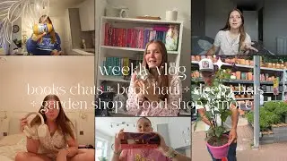 weekly vlog 22💜book chats + book haul + deep chats + gardening + food shop + more xxxx