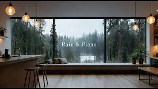 Rain & Piano | Cozy Window Rain for Deep Sleep, Study & Relaxation