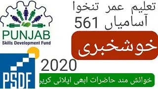 PSDF Jobs 2020 Punjab Skills Development Fund Apply online|Job Redalert