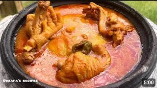 HOW   TO  MAKE TRADITIONAL GHANAIAN  CHICKEN    LIGHT SOUP AUTHENTIC SOUP  EVERYONE  MUST TRY